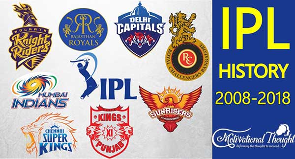 History of IPL 2008-2018